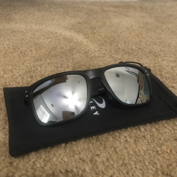 Oakley Other - Oakley Holbrook Mens Sunglasses 9102 Silver Reflective Lenses
